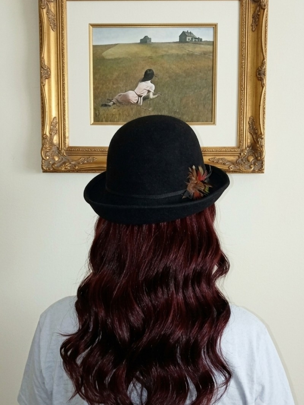 Helen Kaminski (NAOMI WATTS APPROVED) felt hat with Removable feather broach.